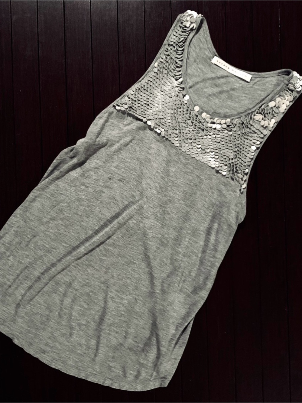 Susana Monaco • Unique Circles Embellished Tank Top || Medium
